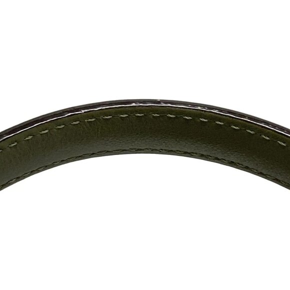 Auth FENDI Mini Peekaboo Pocket 8BN311 Khaki Leather - Handbag - Picture 8 of 16